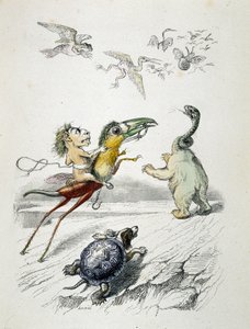 La caccia (corsa di animali favolosi) di Grandville da Grandville