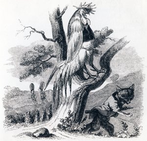 Il gallo e la volpe (Le coq et le renard) - Favole di La Fontaine