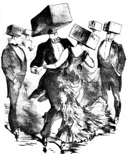 Illustrazione non firmata per la partitura musicale di un