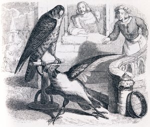 Il falco e il cappone da Grandville