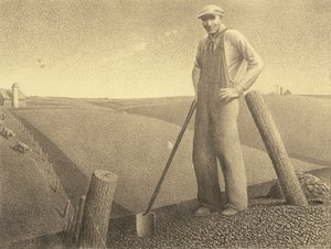 In primavera da Grant Wood
