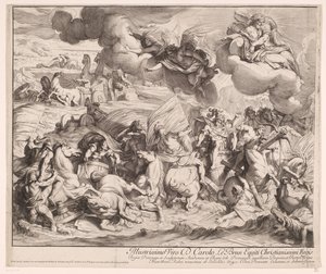 Passaggio attraverso il Mar Rosso (parte sinistra) da Gérard Audran