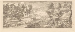 Paesaggio fluviale con figure riposanti da Gérard Audran