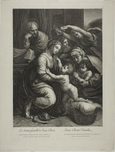 Sacra Famiglia di Gesù Cristo da Gérard Edelinck