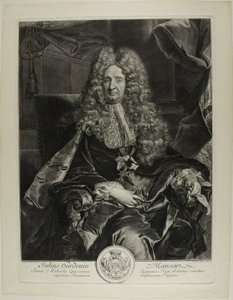 Jules Hardouin Mansart da Gérard Edelinck