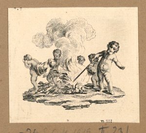 La morte di due bambini da Gravelot