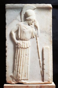 Bassorilievo raffigurante Atena in lutto davanti a una stele da Greek