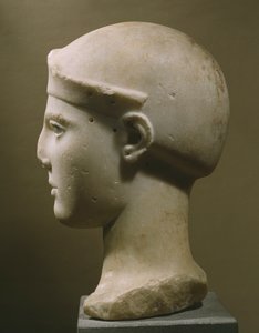 Testa di Atena con elmo, da Egina, c.470-460 a.C.