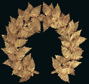 Corona di quercia, probabilmente da Attiki, Periodo Tardo Ellenistico a Primo Periodo Romano da Greek