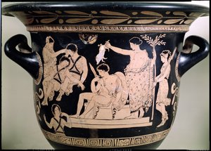Oreste supplice al santuario di Apollo a Delfi, (dettaglio) da Greek