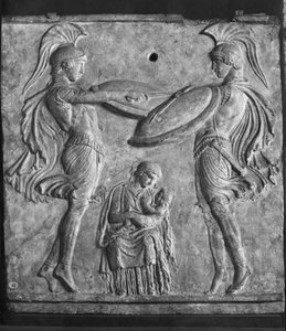 Placca Campana, Danza dei Cureti, da Myrina, Asia Minore da Greek