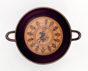 Coppa Siana raffigurante un guerriero, c.560 a.C. da Greek