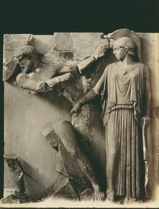 Le fatiche di Ercole, metope dal Tempio di Zeus a Olimpia, c.470-457 a.C. da Greek
