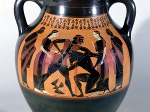 Teseo combatte il Minotauro (dettaglio)