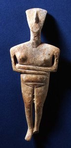 Figurina cicladica, Naxos, c.3000-2000 a.C. da Greek
