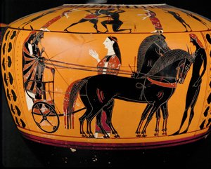 Partenza del guerriero in auriga ...
