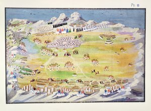 Battaglia di Tripolitza e villaggi circostanti, tavola 8 da Storia illustrata della guerra d