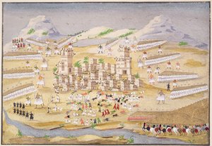 Battaglie intorno a Tebe, tavola 22 da Storia illustrata della guerra d