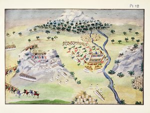 Battaglie tra turchi e greci a Karpenisi e Kaliakouda, tavola 12 da Storia illustrata della guerra d