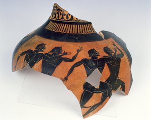 Frammento di Anfora Panatenaica (ceramica) da Greek School
