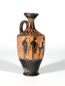 Lekythos, Guerrieri che si preparano alla battaglia, 510-500 a.C.
