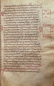 Pagina di testo con figure geometriche, da Elementi di Euclide (III secolo a.C.)
