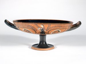 Vaso, coppa con occhi da Greek School