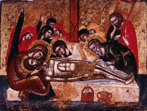 La discesa dalla croce da Greek icon