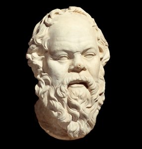 Busto di marmo del filosofo greco Socrate da Greek or Roman