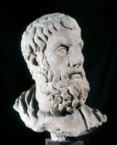 Ritratto di Epicuro (341 a.C. - 270 a.C.), filosofo greco, fondatore dell