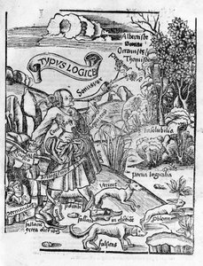 Arti liberali: Logica - in “Margarita Philosophica” di Gregor Reisch (1467-1525). Basilea da Gregor Reisch