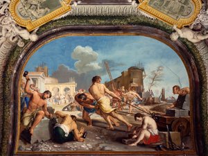 Fondazione di Pesaro (dettaglio) da Gregorio Lazzarini