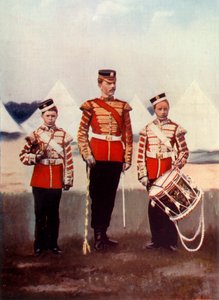 Tamburino maggiore e tamburini, guardie Coldstream, 1900
