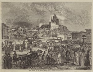 La piazza del bazar, Tiflis da Grigori Grigorevich Gagarin