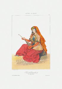 Donna di Shamakhy Da: Scene, paesaggi, costumi e usanze del Caucaso, 1840 da Grigori Grigorevich Gagarin