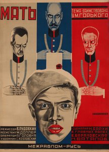 Poster del film Madre dopo M. Gorky da Grigori Ilyich Borisov