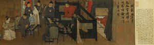 Rivelazioni notturne di Han Xizai (dettaglio) da Gu Hongzhong (after)