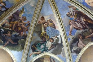 Affresco che raffigura il profeta Aggeo o Haggai