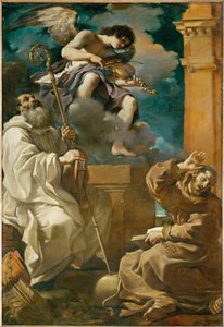 San Francesco in estasi e San Benedetto con un angelo ...