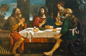 Cena in Emmaus da Guercino