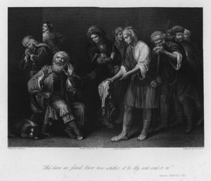 Giacobbe ingannato dalla tunica insanguinata, Genesi XXXVII, 32 da Guercino