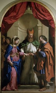 Il matrimonio della Vergine da Guercino