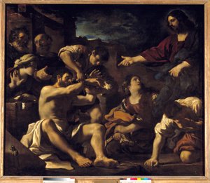 La resurrezione di Lazzaro da Guercino