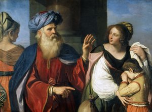 Abramo scaccia Agar e Ismaele, 1657 da Guercino