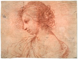 Ritratto di una giovane donna, 17° secolo da Guercino