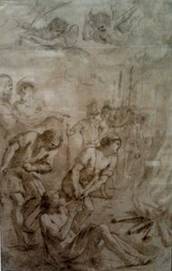 Martirio di San Barnaba. da Guercino