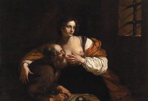 Carità romana da Guercino