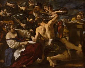 Sansone catturato dai Filistei, 1619