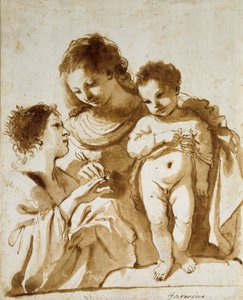 Il matrimonio mistico di Santa Caterina da Guercino