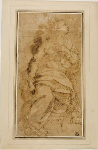 Figura femminile drappeggiata da Guglielmo Caccia